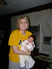 Gage-MaxsNanny > This was Max's first night with us without Mommy and he's 2 weeks old.  He's a little fussy for a couple hours and Ashley is trying to help me out.  Ashley doesn't do fussy real well. Ha!