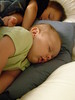 Gage-MaxsNanny > Look at these sleepy heads, in my bed.