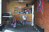 Gage-MaxsNanny > He was fine hanging out in Pop's trailer.